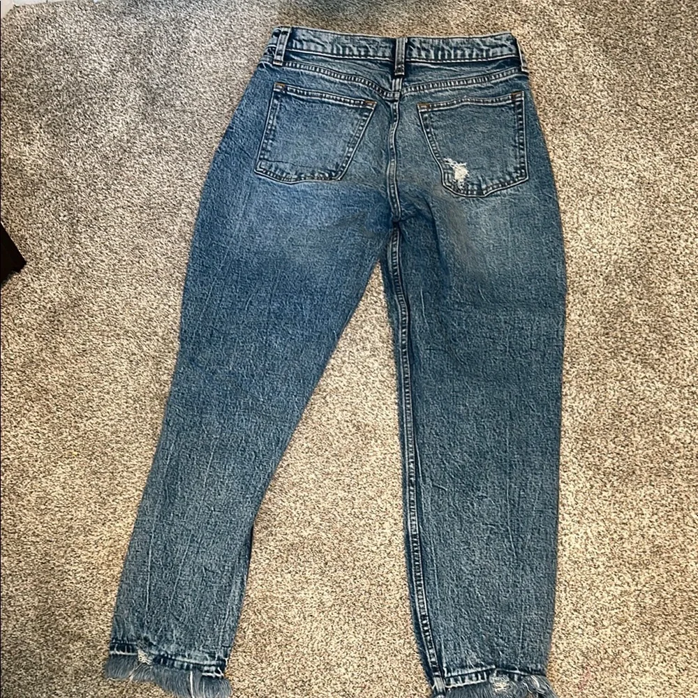EUC ABERCROMBIE Distressed Blue Jeans 
WORN TWICE - Picture 3 of 3